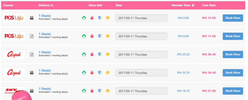 easyparcel comparisons