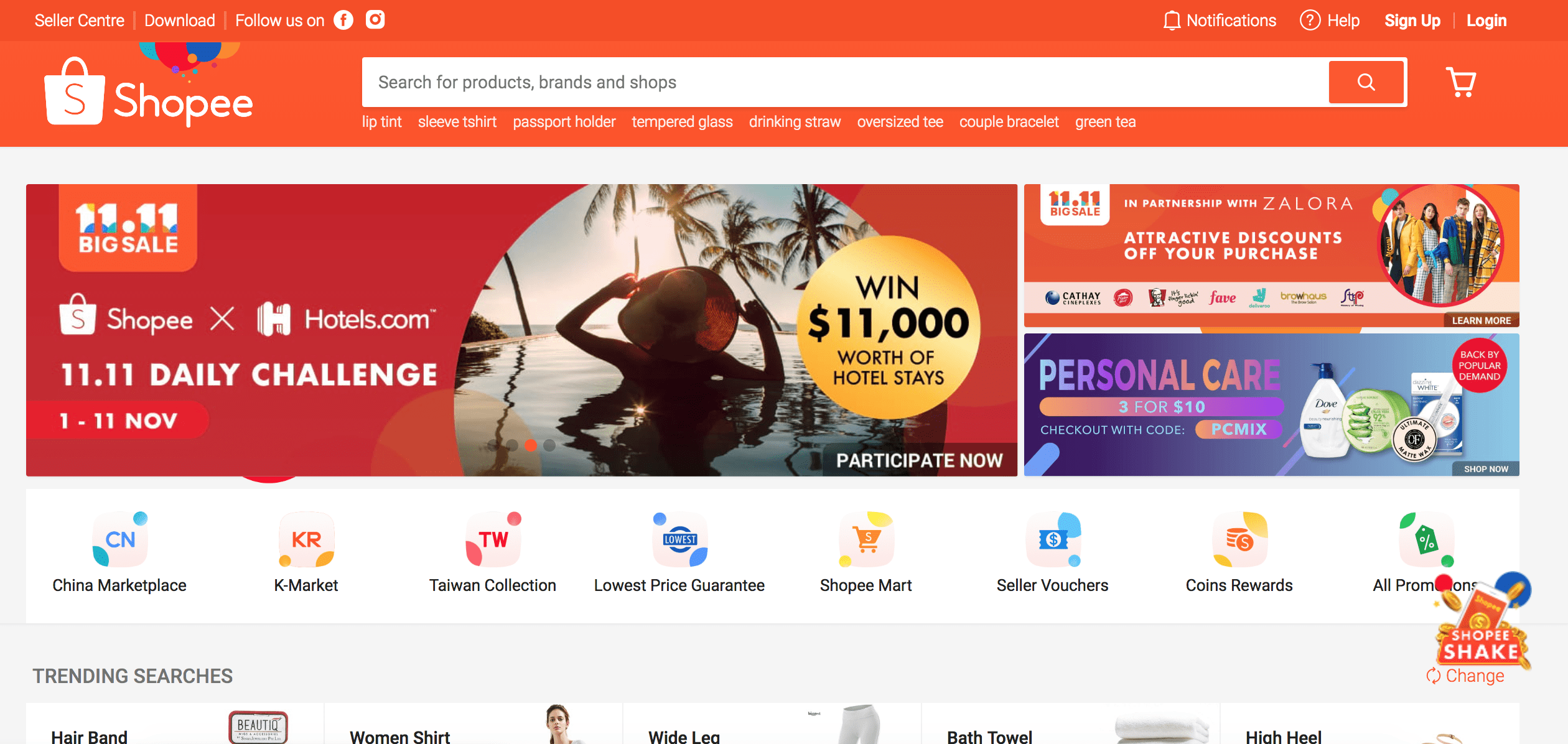 Shopee seller login